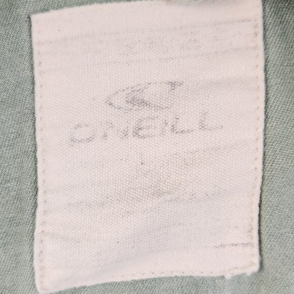 O'Neill Vest Womens Medium Utility Cargo Distress Boho Aztec Chore Jacket Shirt - Picture 3 of 6